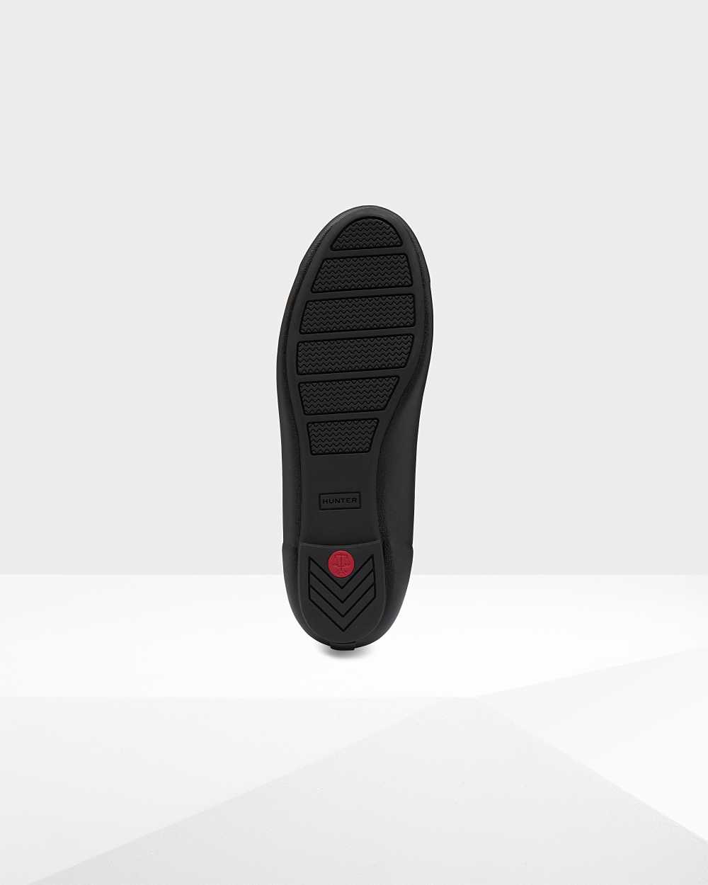 Hunter Original Tour Women's Ballet Flats NZ-93945G Black